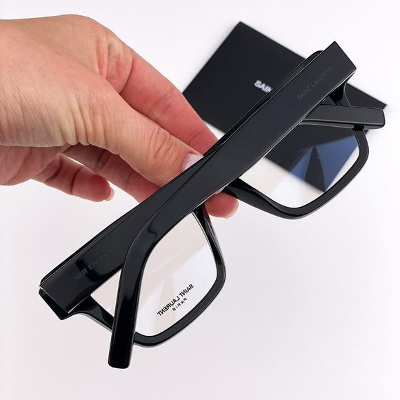 Saint Laurent  SL 469 Wave 001 Sunglasses Black Smoke Square Unisex - Picture 3 of 12